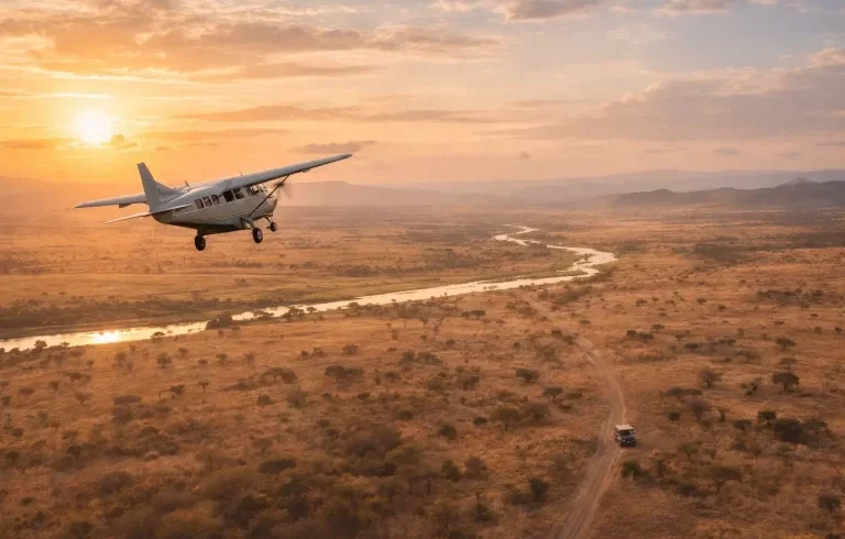 ruaha fly in safari from the sky