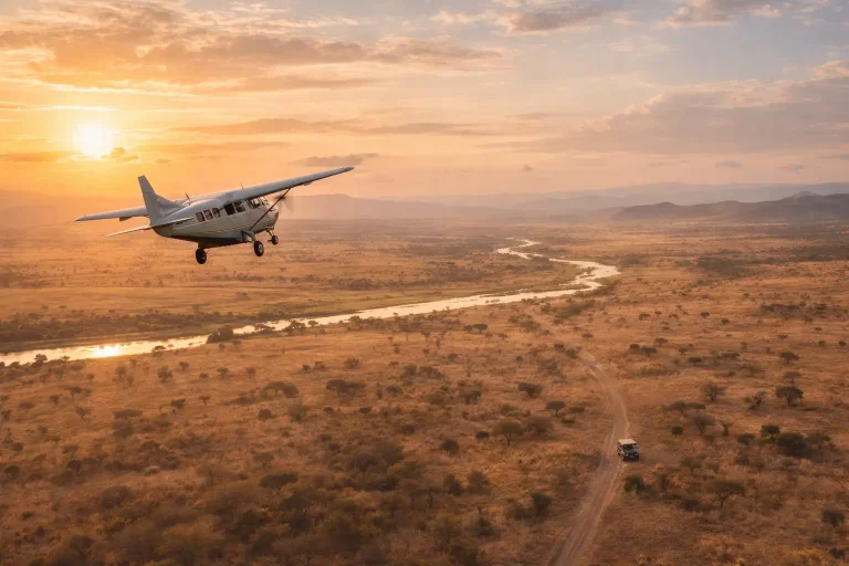 ruaha fly in safari from the sky